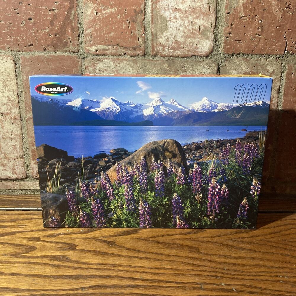 RoseArt Factory Sealed 1000 Piece Puzzle Glacier Bay National Park, Alaska NEW